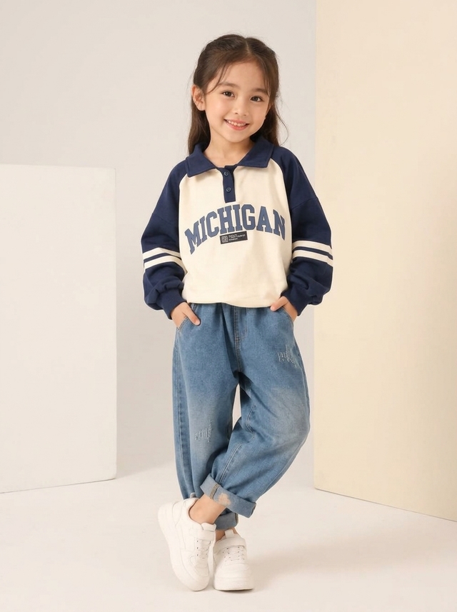Set Girl Michigan Base Denim — tampilan lain