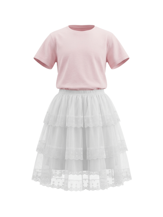 Set Girl Rosy Grace Skirt