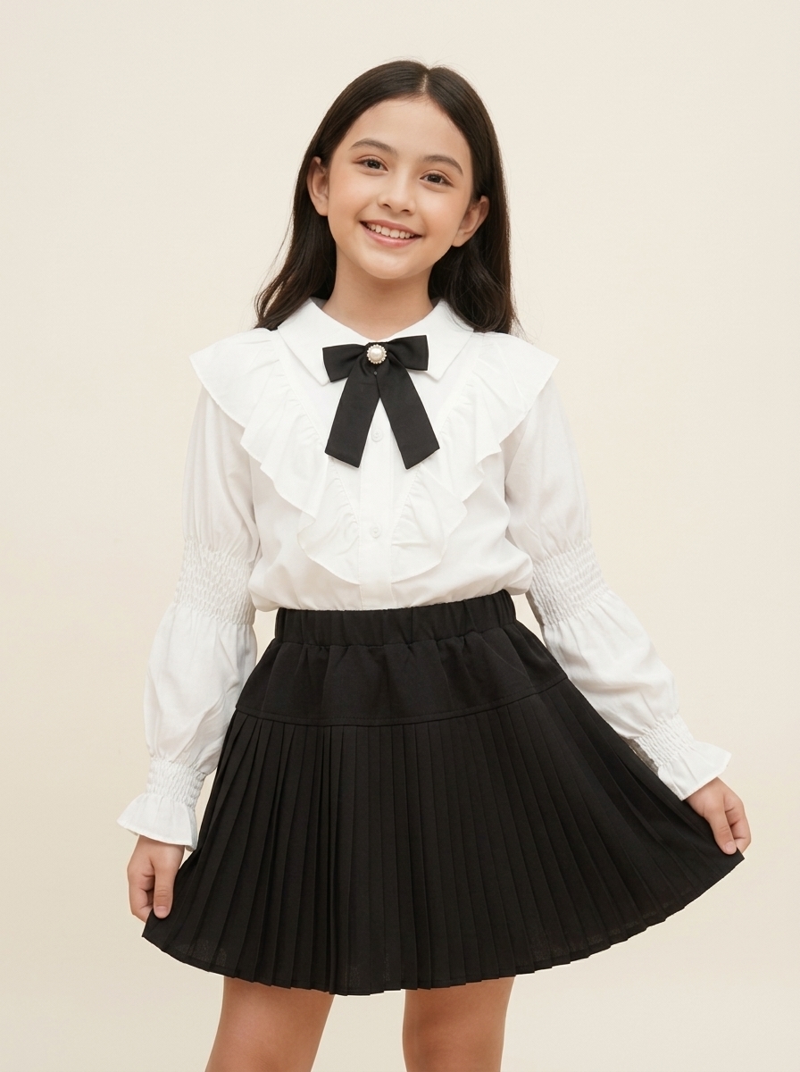 Set Girl Ruffle Perfect Bows