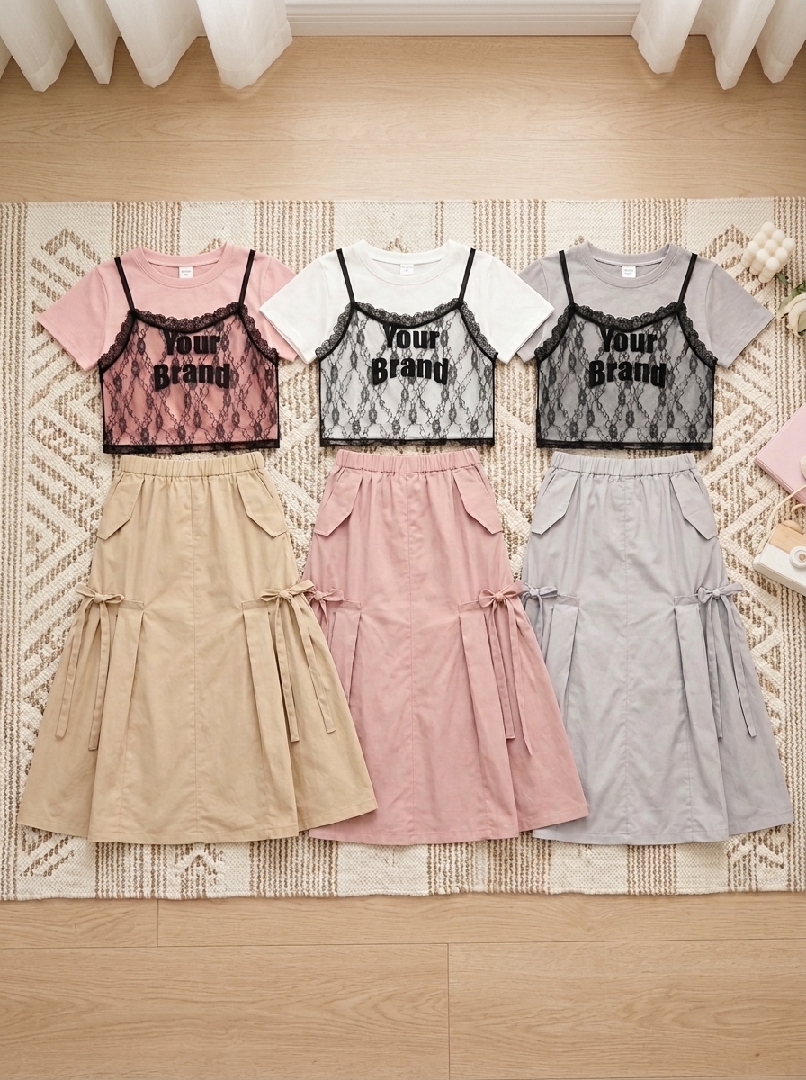 SET GIRLS BRANDY VINE