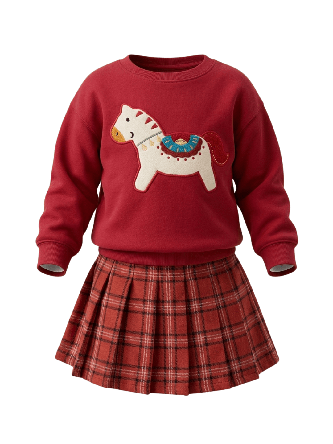 Set Girls Celovra Red Skirt