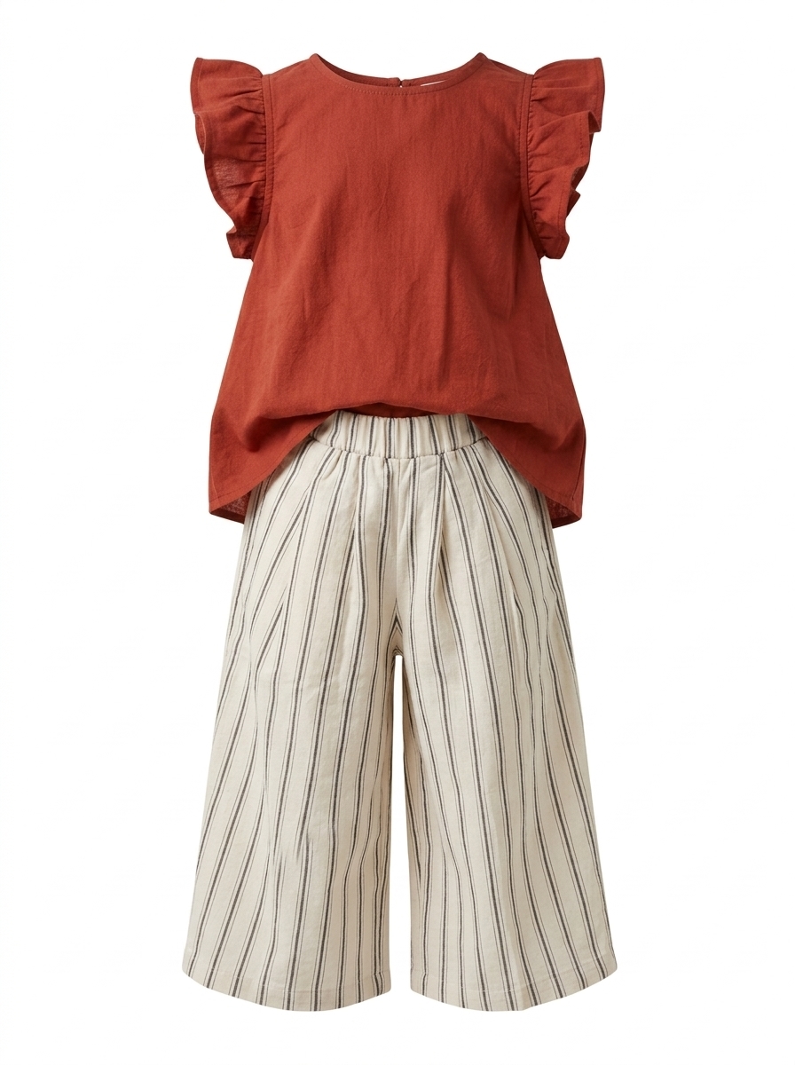 Set Girls Cherry Pleat