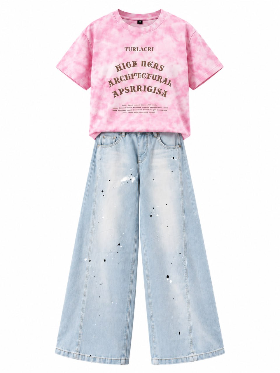 Set Girls Chic Tie-dye