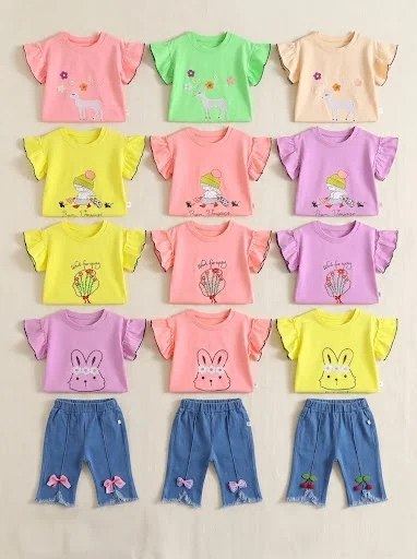 SET GIRLS COTTON FRILL