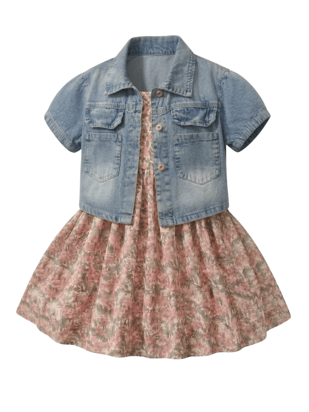 Set Girls Delicate Flower Charm