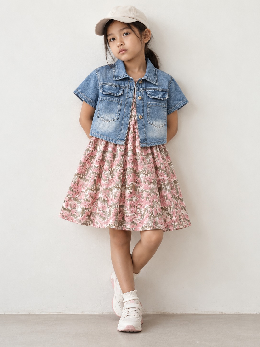Set Girls Delicate Flower Charm