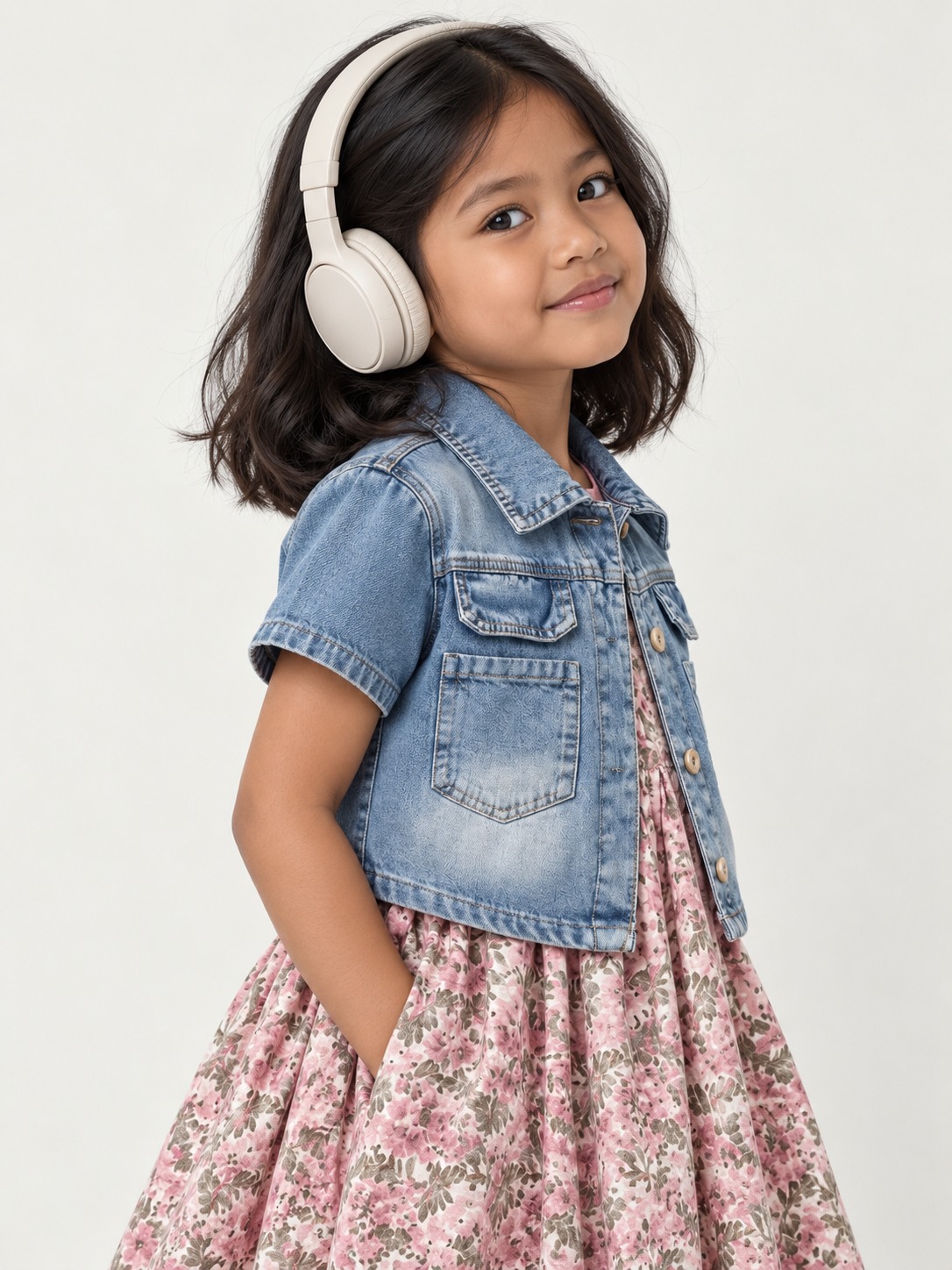 Set Girls Delicate Flower Charm