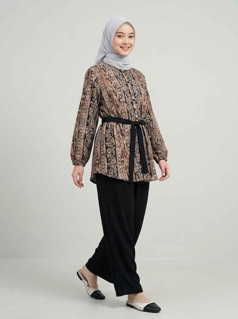 SET GIRLS FLORAL PEBBLE
