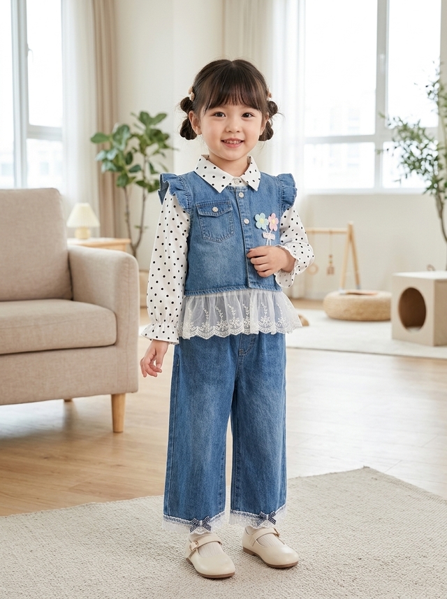 SET GIRLS FLOWER STAR
