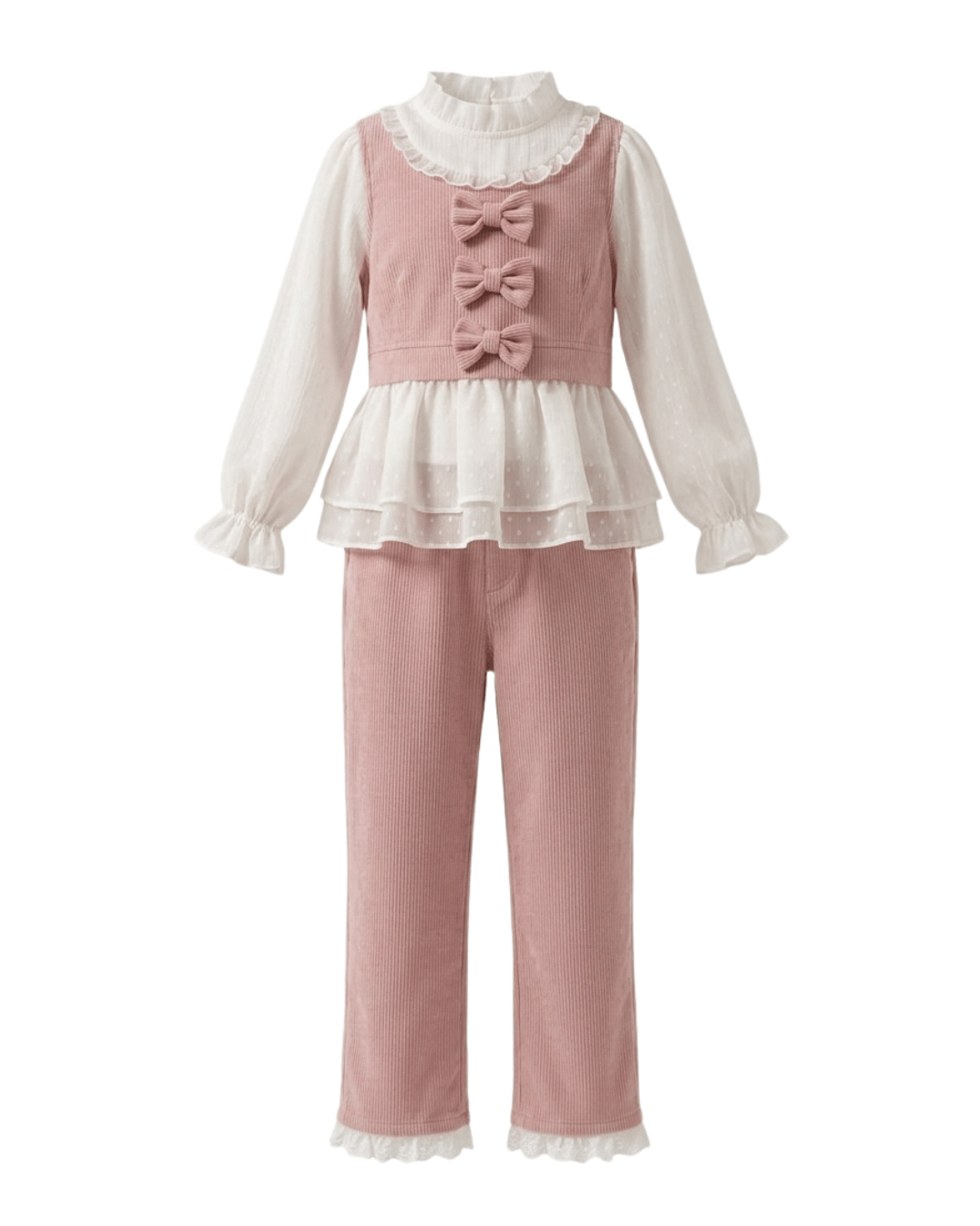 SET GIRLS FLUTTER ROSE