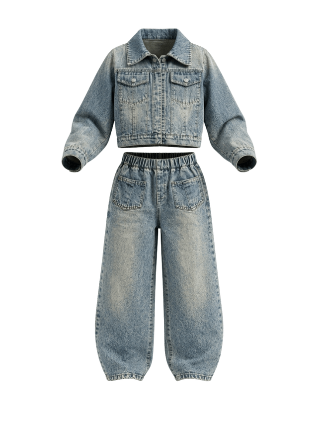 Set Girls Front Pocket Denim