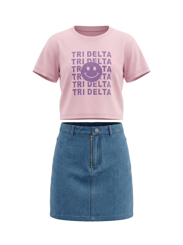 Set Girl Skirt Smile Tridelta