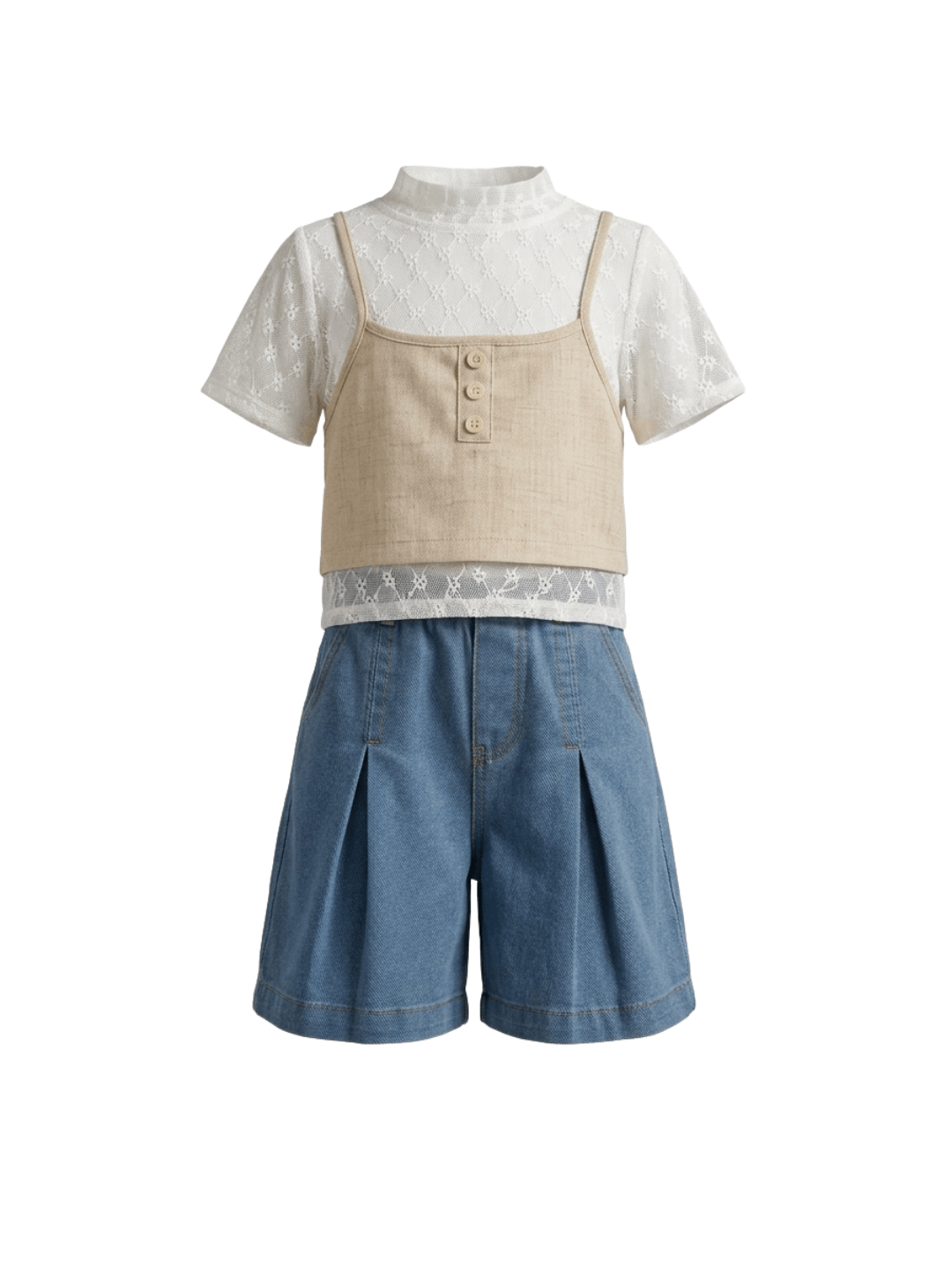 Set Girls Lace Layer