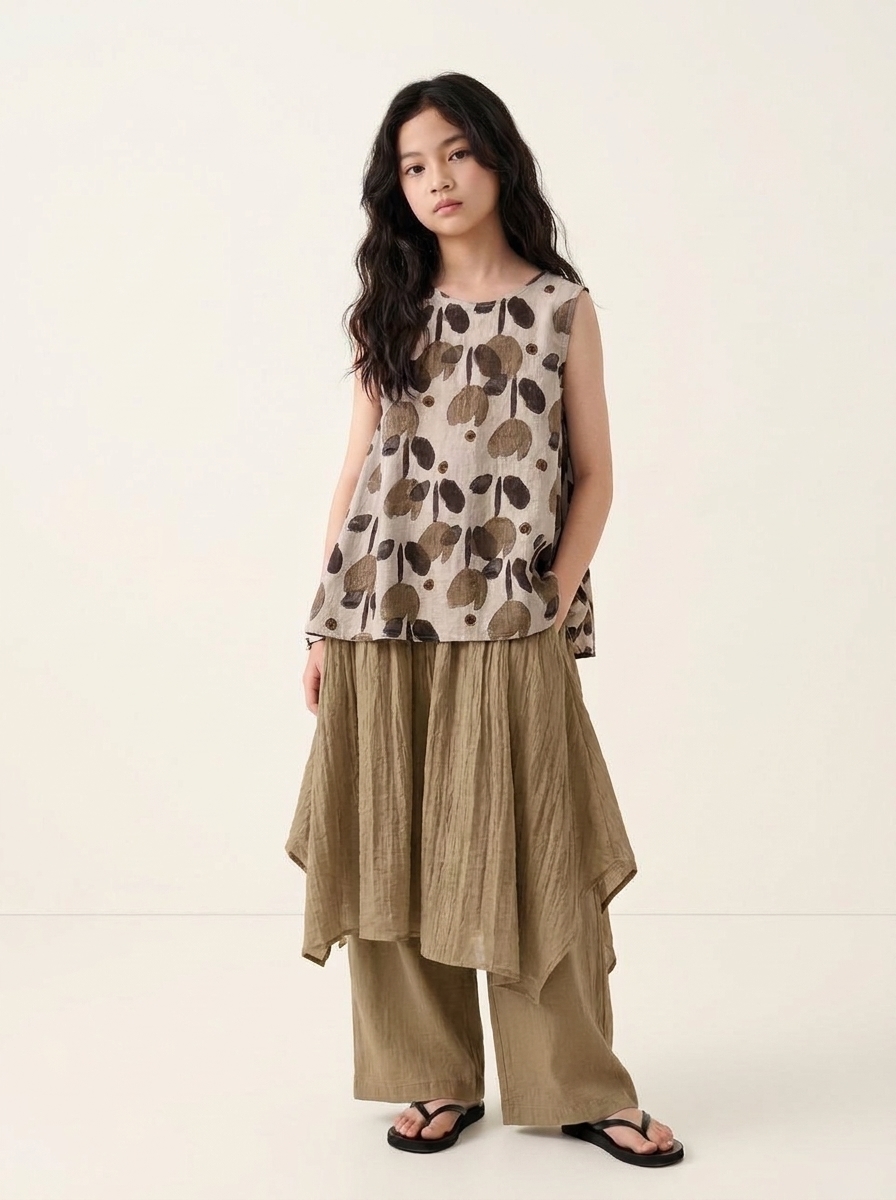 set girls linen poetry