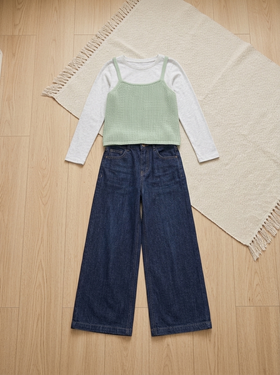SET GIRLS MINT VEPPER
