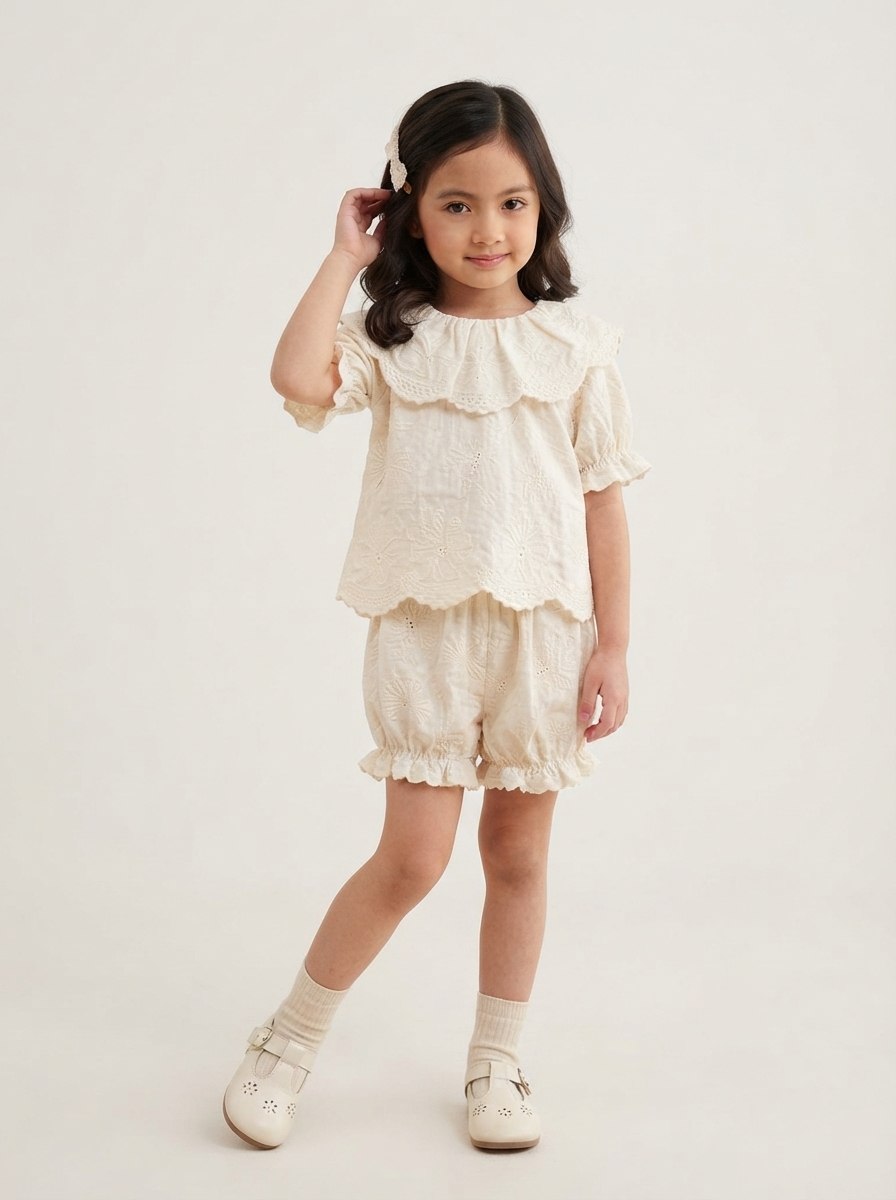 SET GIRLS MUFFIN PLEAT