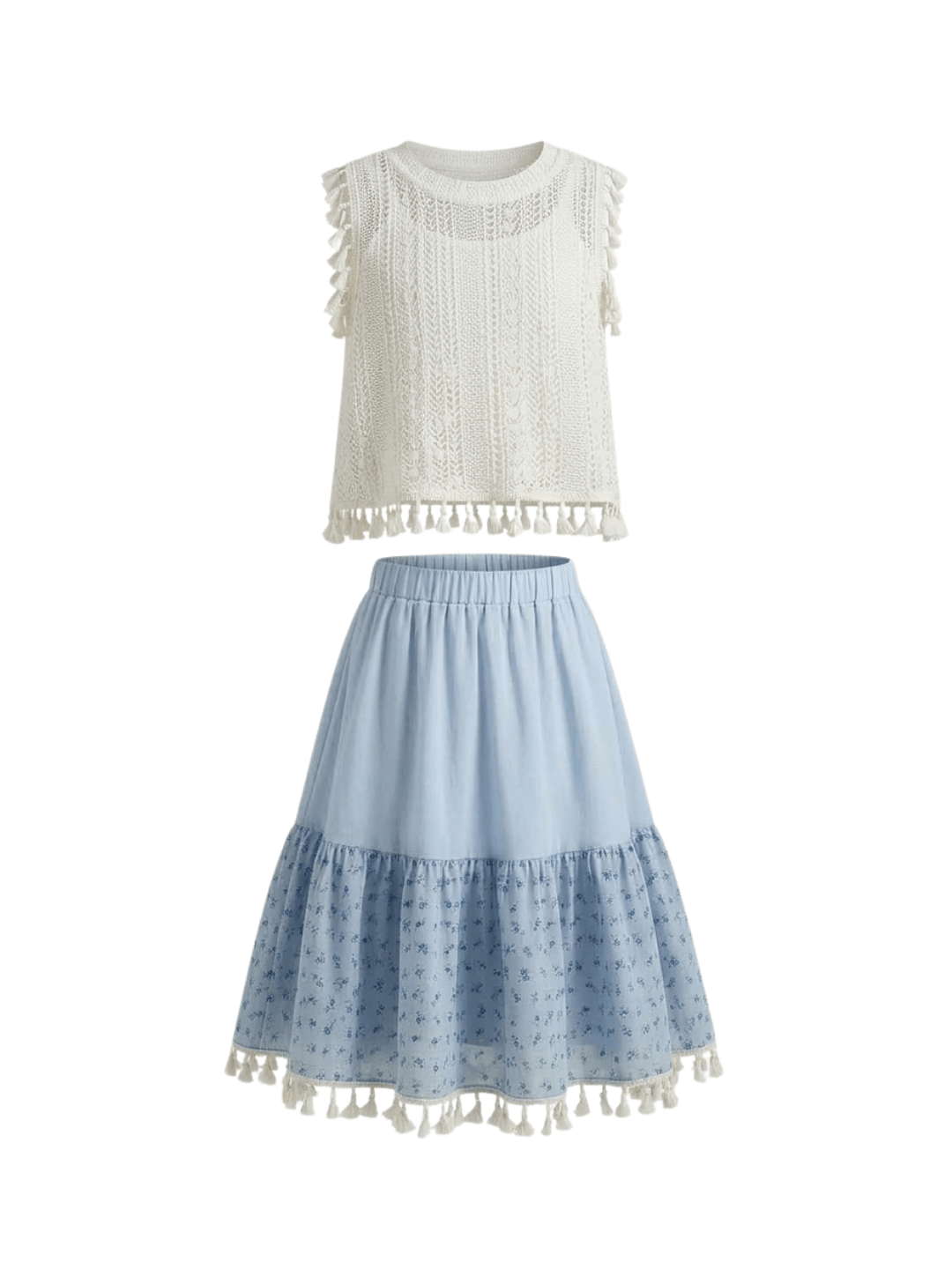 Set Girls Pastel Tassel