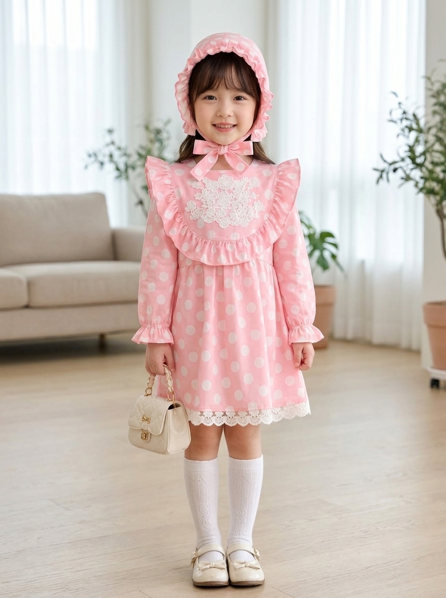 DRESS GIRLS PEACHY DOTS - Foto 2