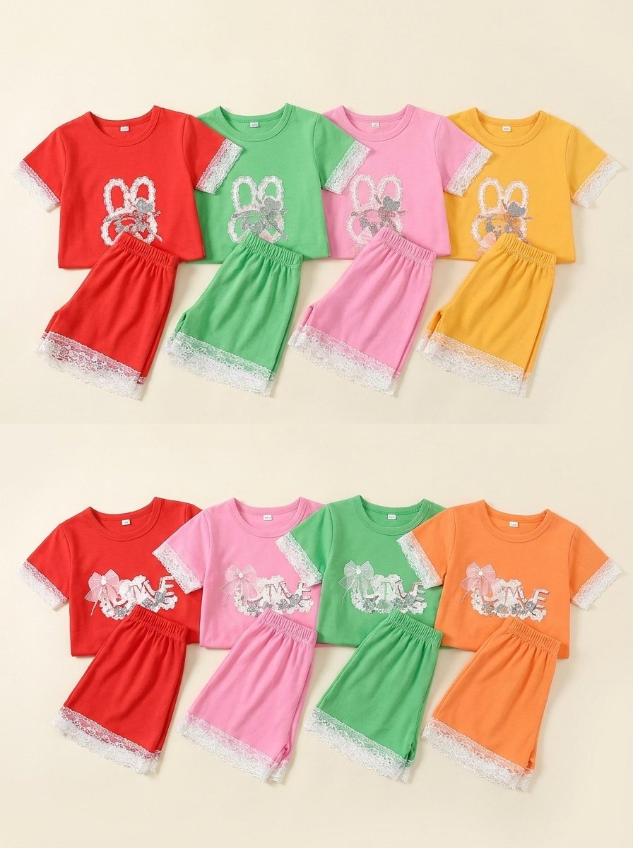 SET GIRLS PUDDING RUFFLE
