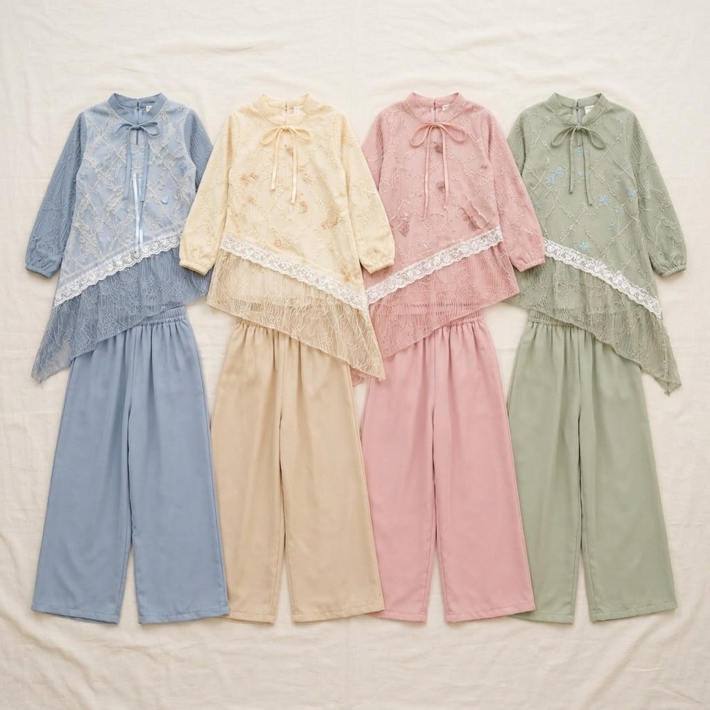 SET GIRLS SWEET RIBBON