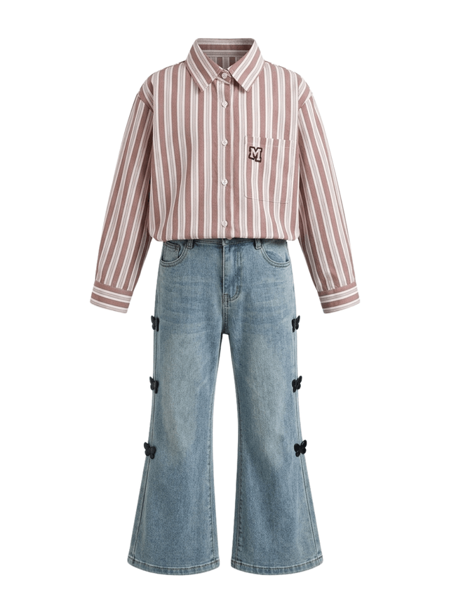 Set Girl Stripe Tickle Me