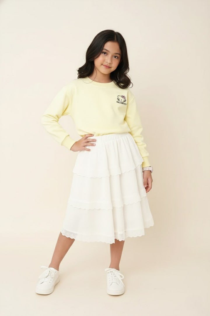 Set Girl White Kitty Fly โ tampilan lain