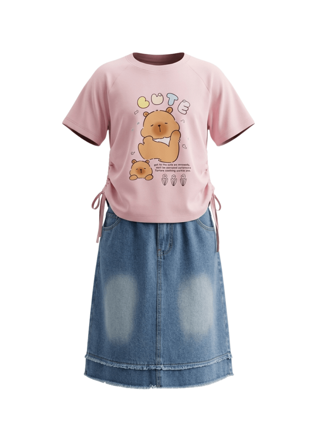 Set Girly Cute Capy Funny