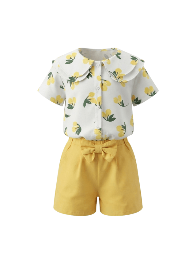 Set Girl Yellow With Tulip