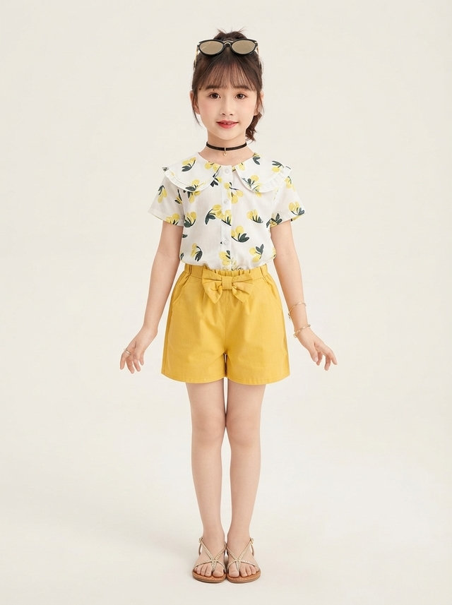 Set Girl Yellow With Tulip โ tampilan lain