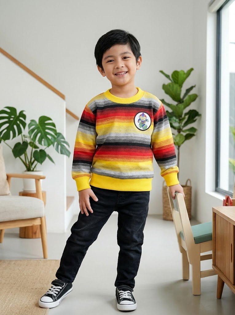 SWEATER BOYS FLAG POCKET