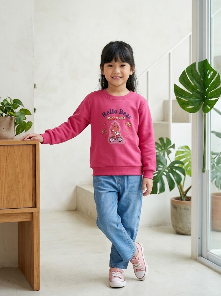 SWEATER GIRLS PEARL RIBBON