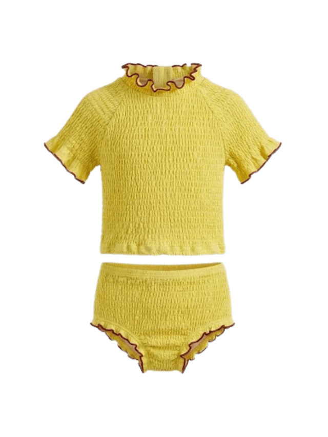 Swimwear Wrinkle Wave Bottom Rope - Baju