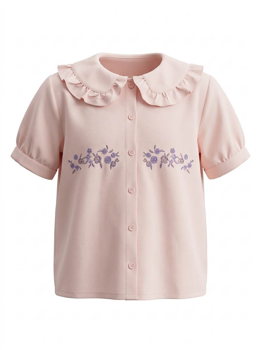 Tops Girl Dainty Flora Puff