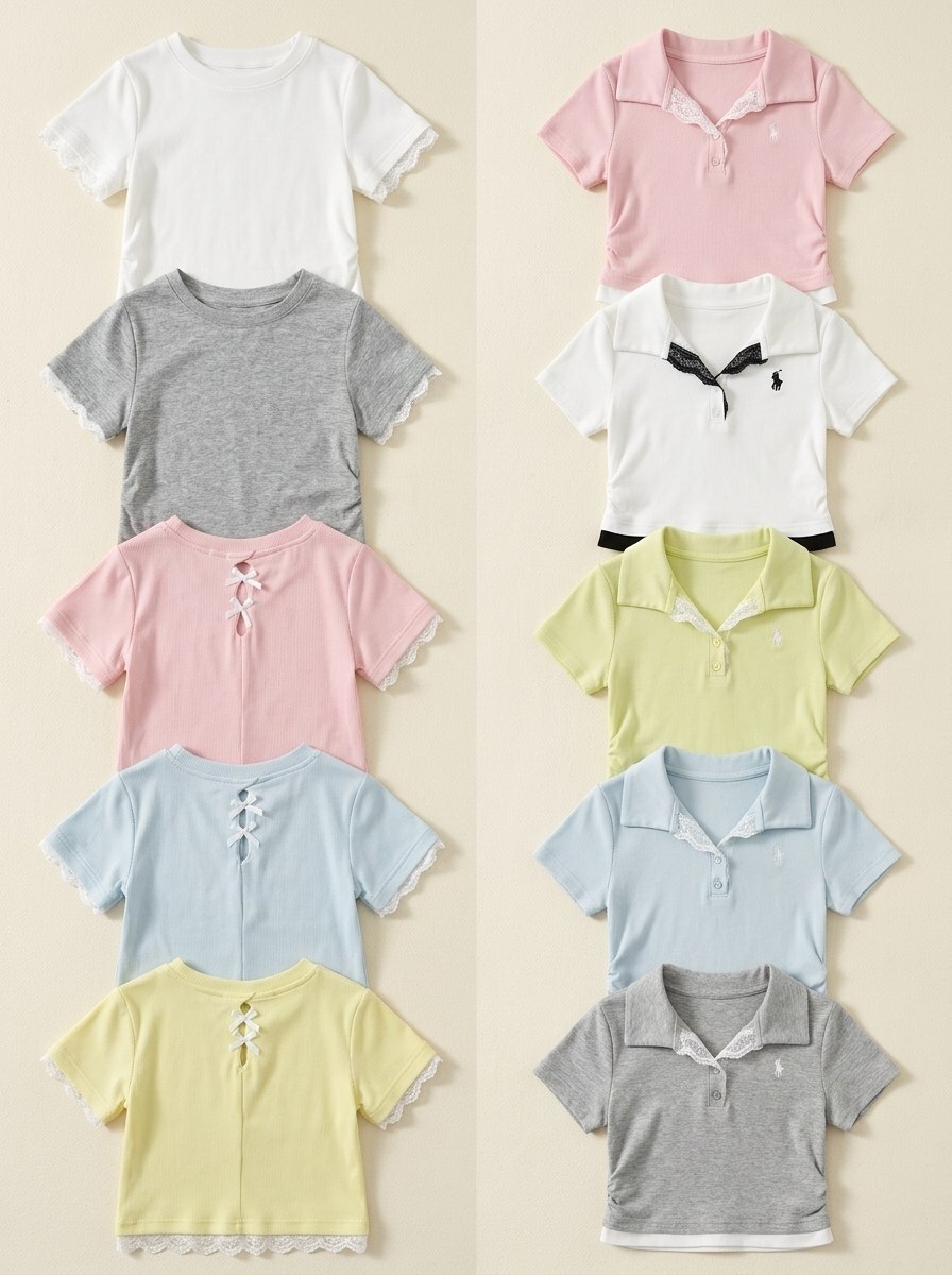 TOPS GIRLS BOW STITCH