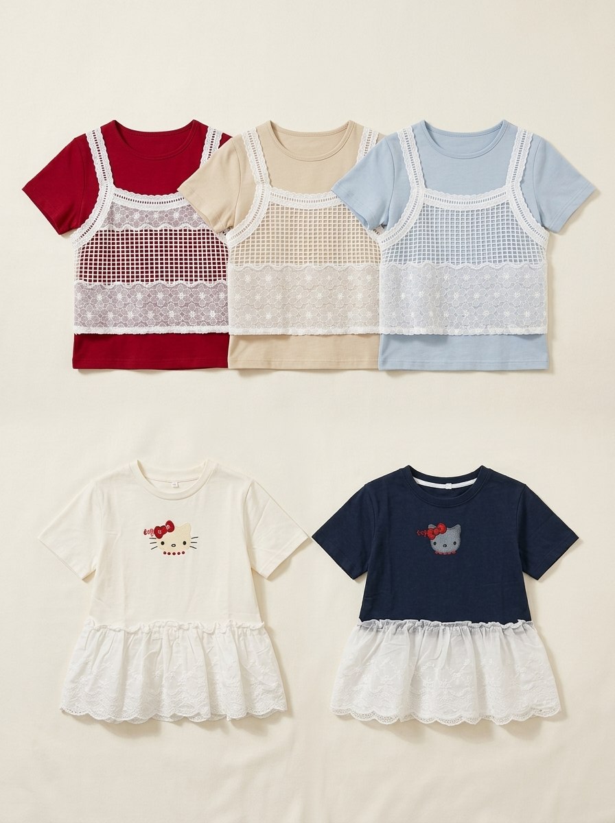 TOPS GIRLS RUFFLE DAISY