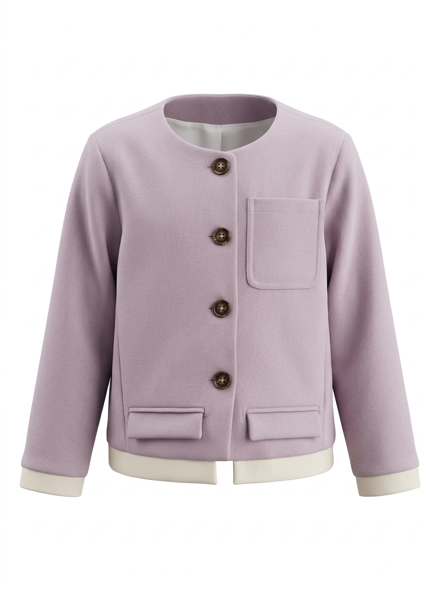 Tops Girl Whimsical Violet Knit