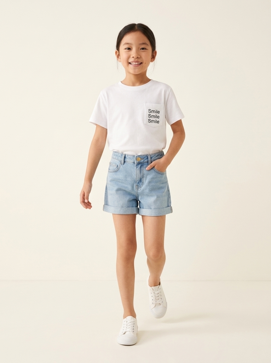 Set Girl Three Smile Short