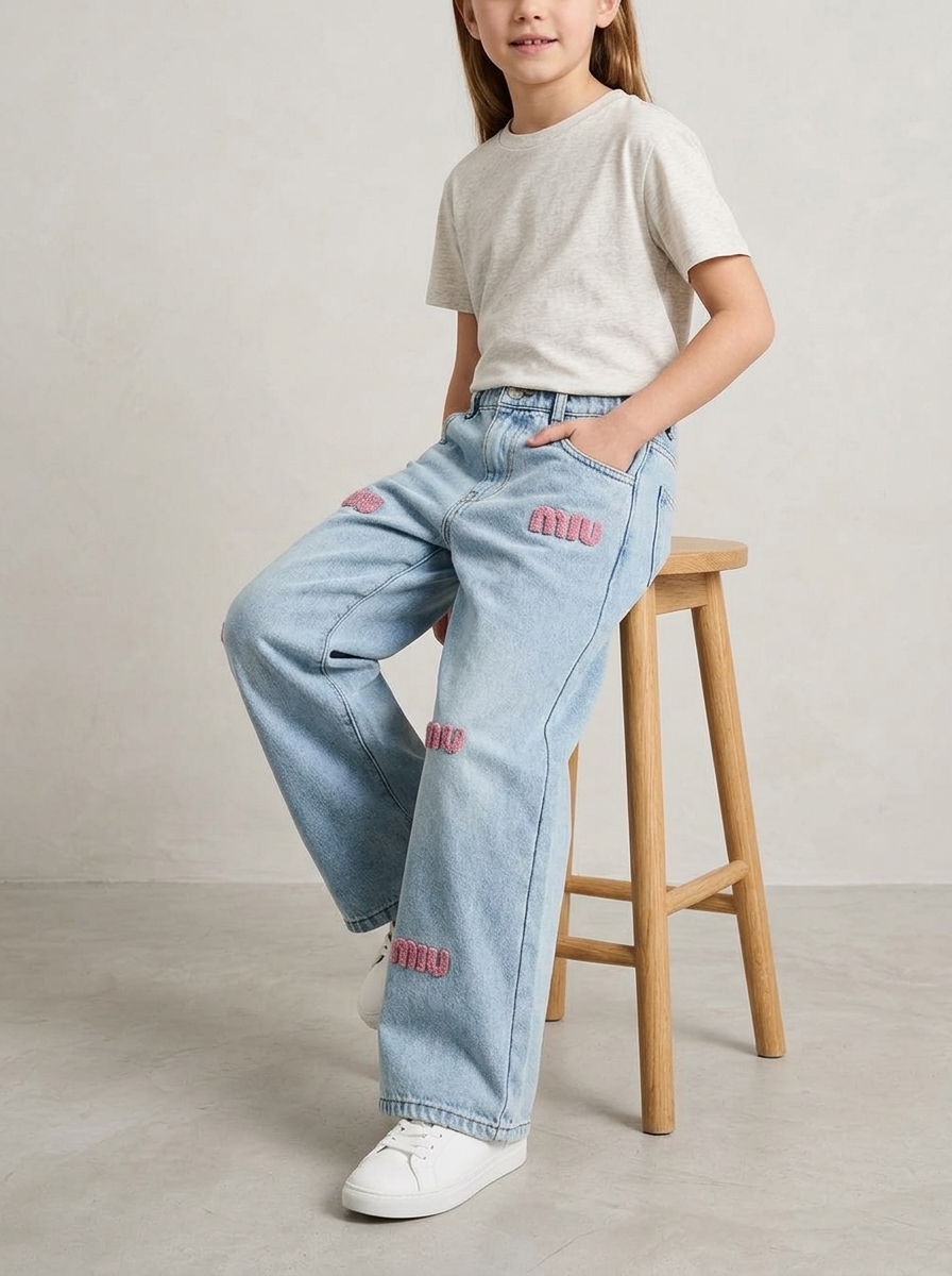 Pants Girl Dainty Bounchy Denim - Foto 1
