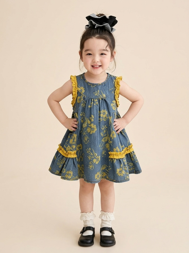 Dress Girls Cheerful Floret — tampilan lain