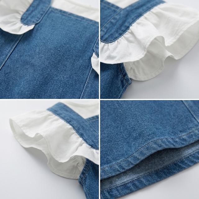 Dress Girl Denim Ruffles Fix โ tampilan lain