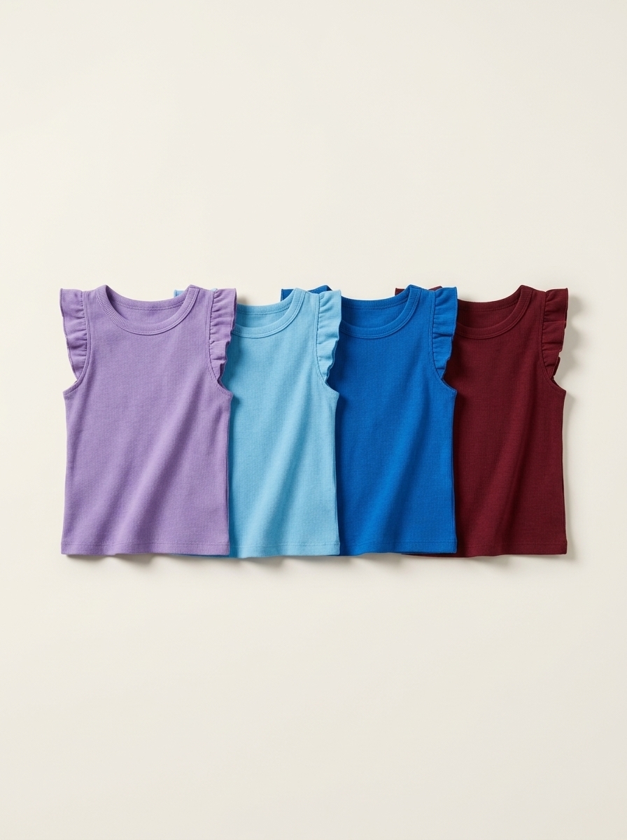 Tops Girls Ribbon Square Wave