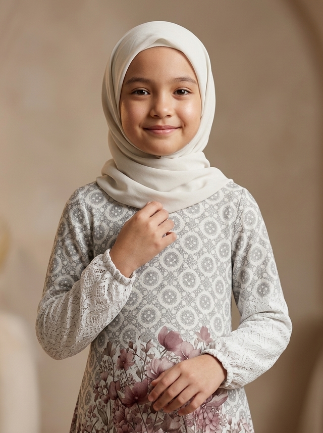 Gamis Anak Noble Botanical Divine โ tampilan lain