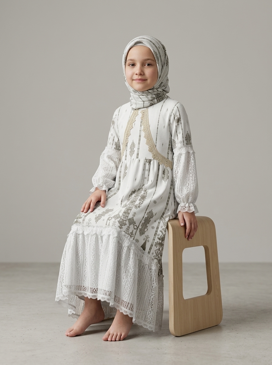 Gamis Velvet Earth Tone