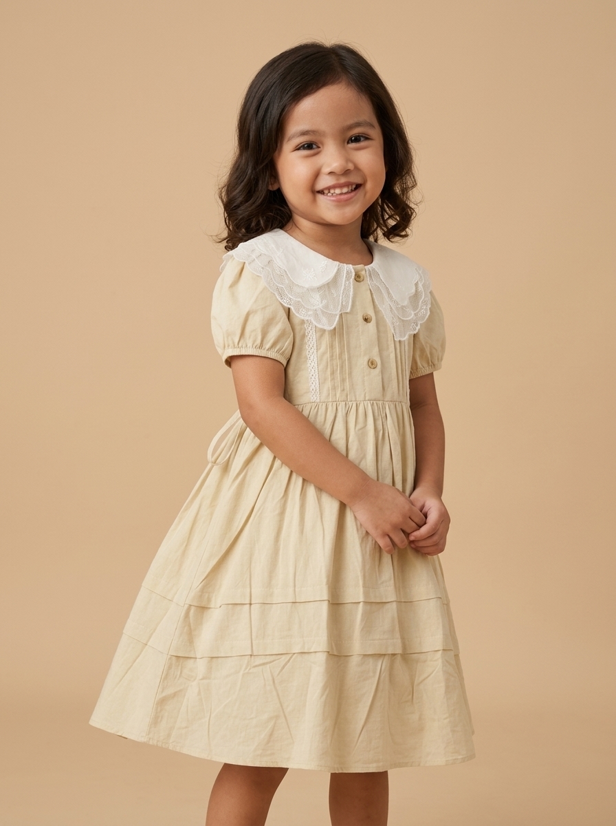 Dress Girls Yellow Sunny Glams