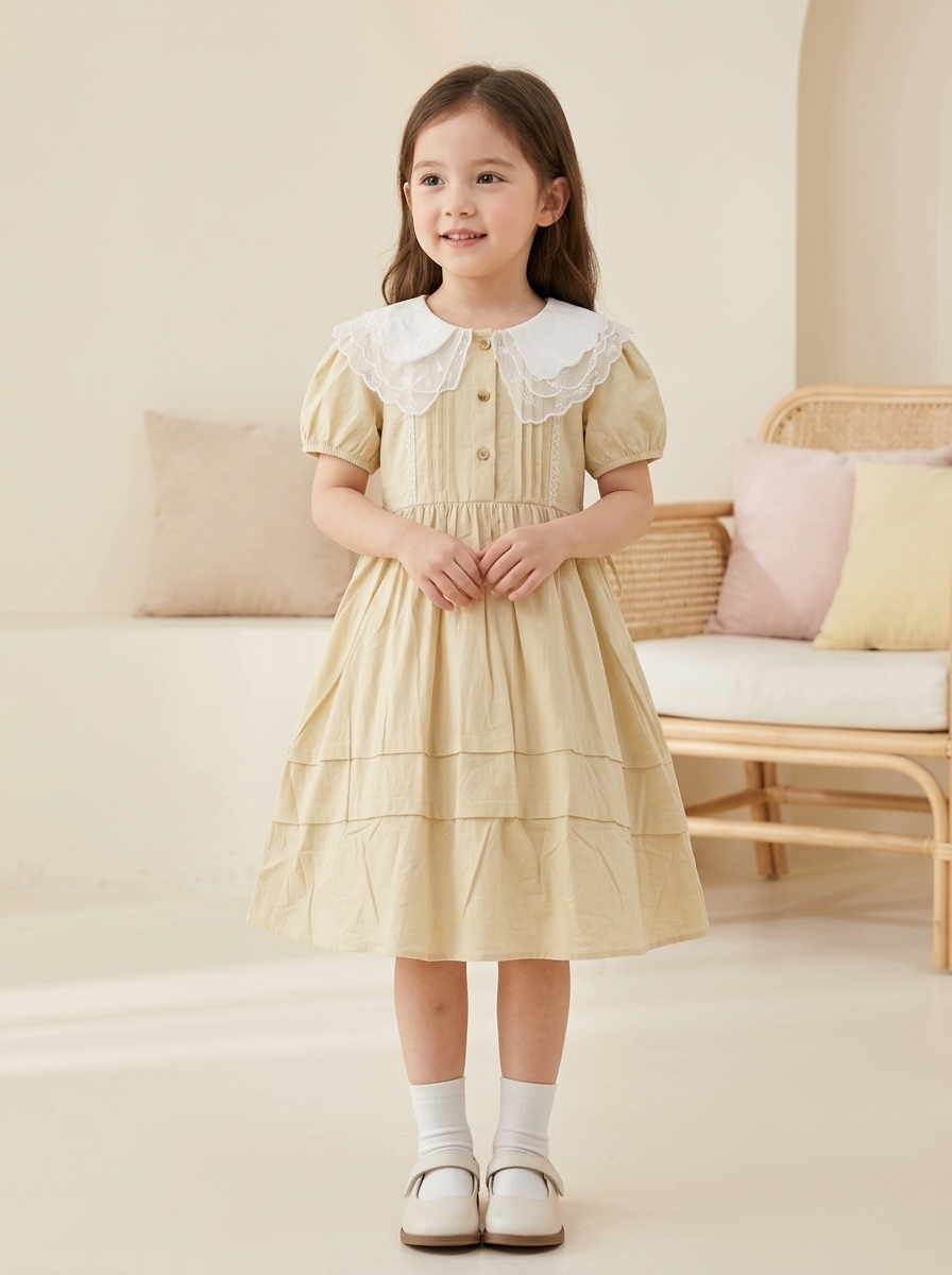 Dress Girls Yellow Sunny Glams - Foto 5