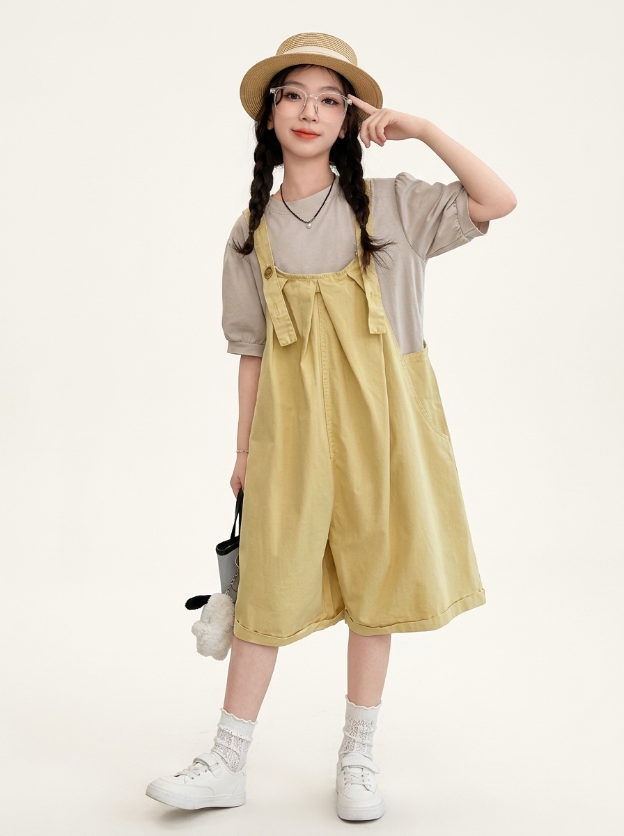 Set Girls Khaki Charm