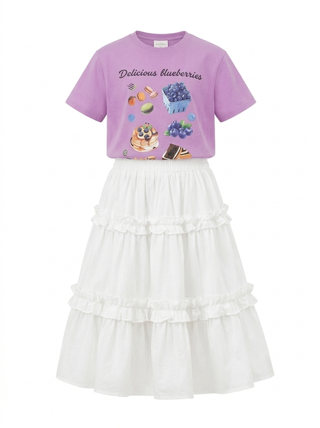 Set Girls Delicious Berry Skirt