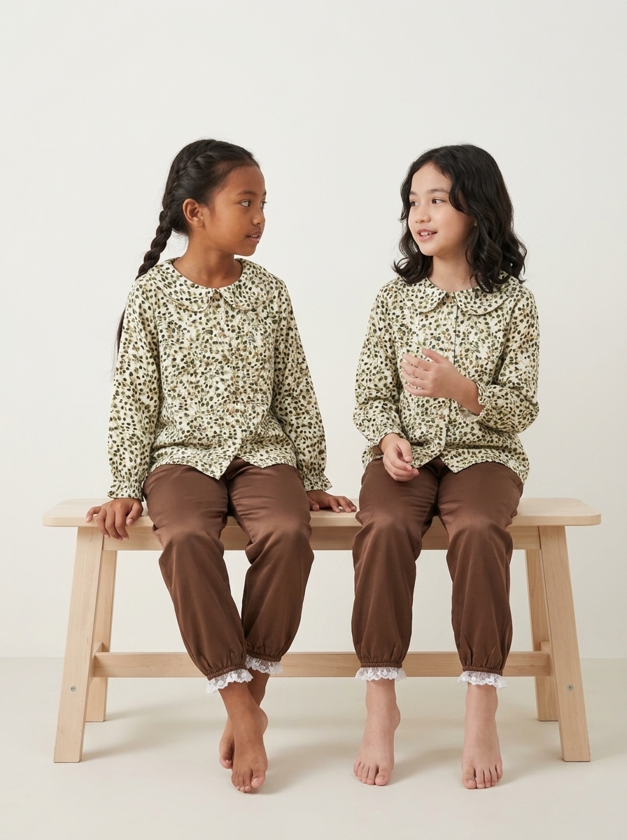Set Girl Cottage Earth Tone