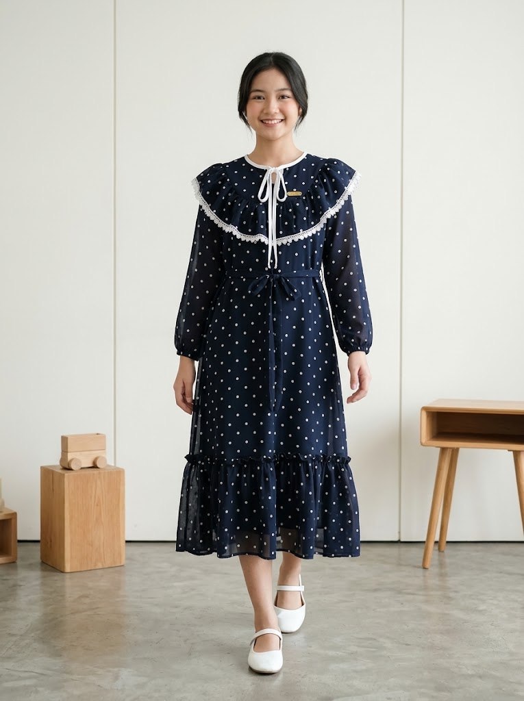 DRESS DAPPLED COTTON