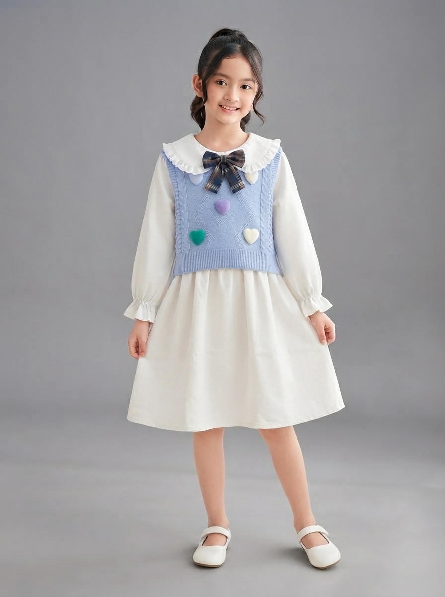 DRESS GIRLS BUBBLEGUM FAWN